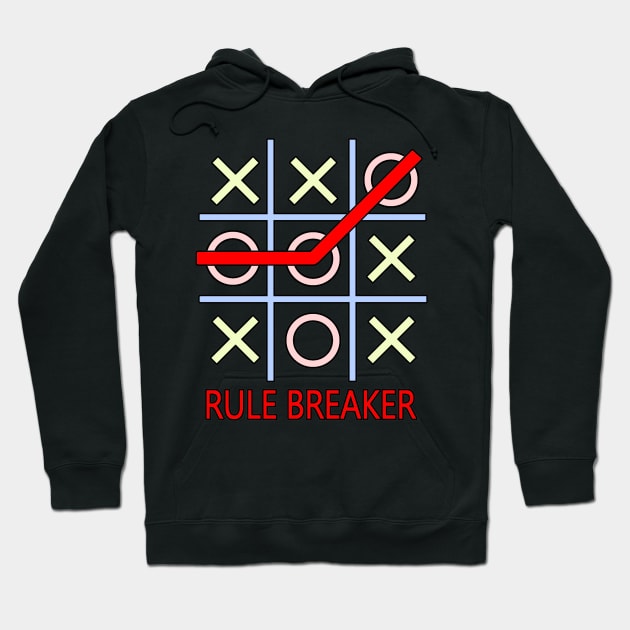 Rule Breaker Rebel Game Cheater Hoodie by PrintingJack